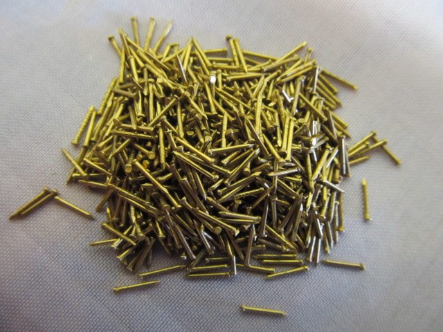 BF0230 7mm Brass Brads (nails)