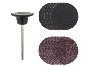 Rotacraft Rubber Pad & 5 Coarse and 5 Fine Sanding Discs