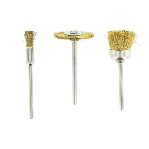 Rotacraft 3 Pce Assorted Brass Brushes
