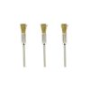 Rotacraft Brass Pencil Brushes x 3