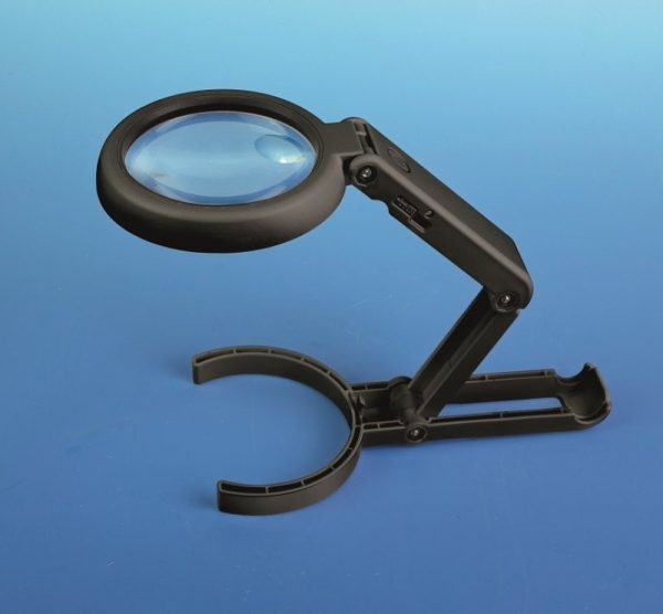 Foldable LED Magnifier with Inbuilt Stand